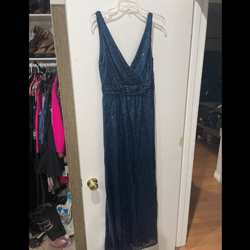 David’s Bridal formal sequin dress